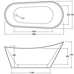 SY-FSB204MW - Line Drawings