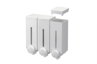 PA670322 Slimline Triple Soap Dispenser-angle-left-open