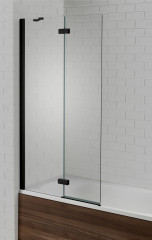 V6AQ6003L-BLKHinged Bath Screen Black